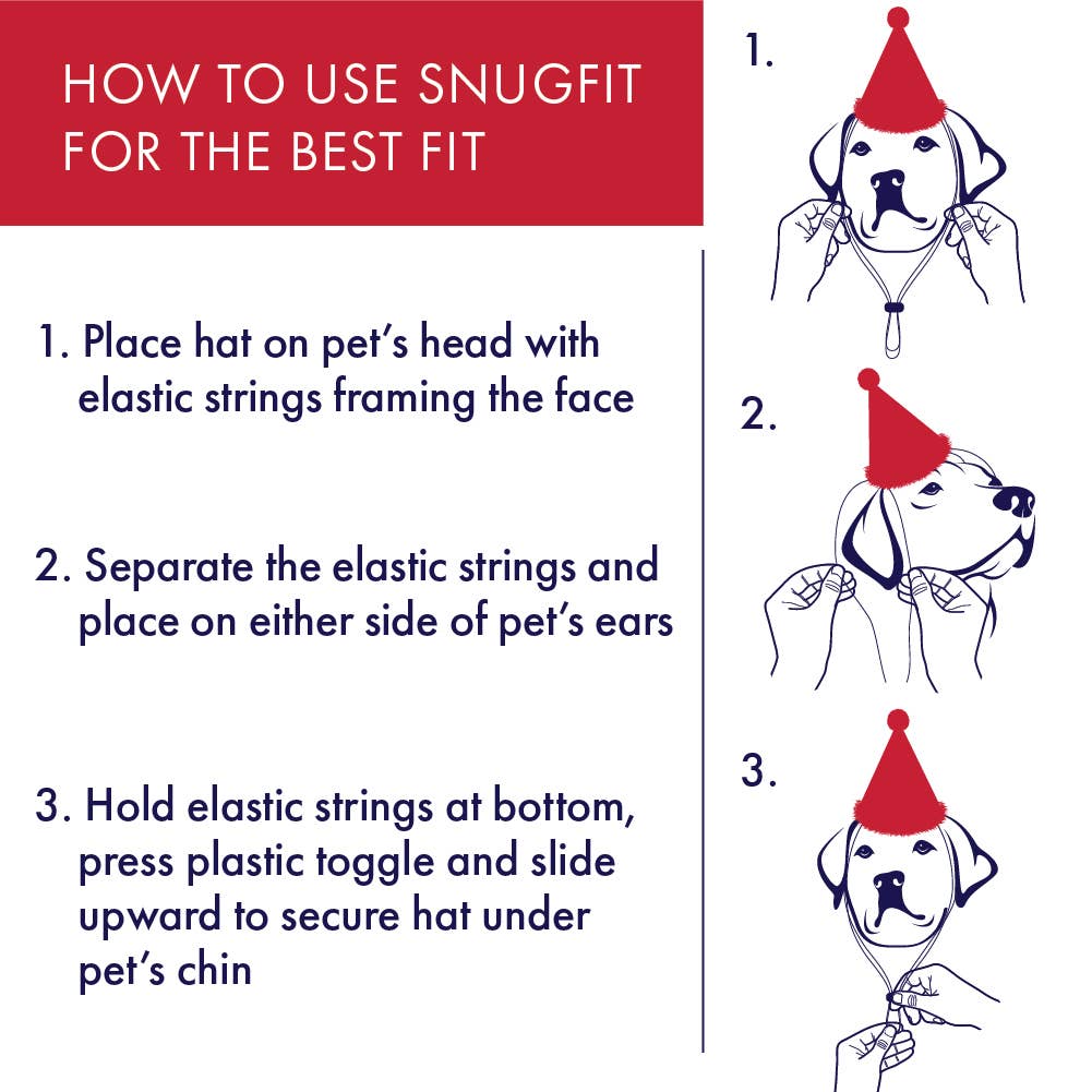 Huxley & Kent - H&K Party Hat Party Time Blue with SnugFit®: LG